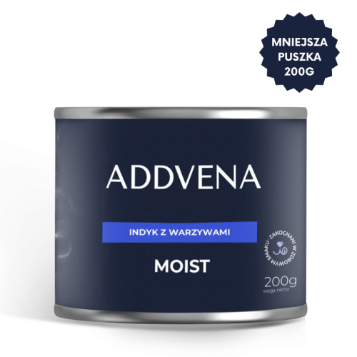ADDVENA MOIST Indyk z warzywami 200g karma mokra dla psa