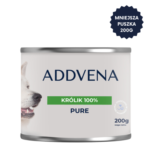 Addvena PURE KRÓLIK 200G karm mokra dla psa.png