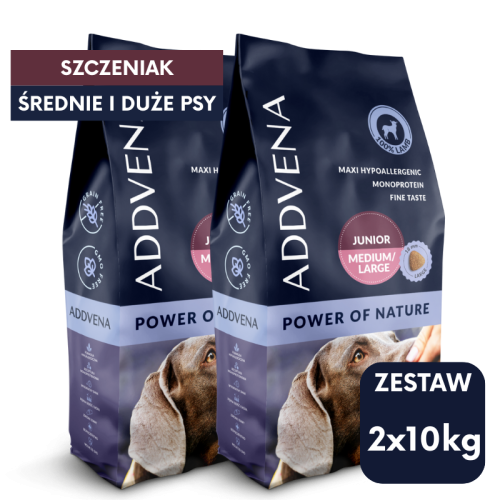 Karma sucha dla szczeniąt ras średnich i dużych ADDVENA POWER OF NATURE
