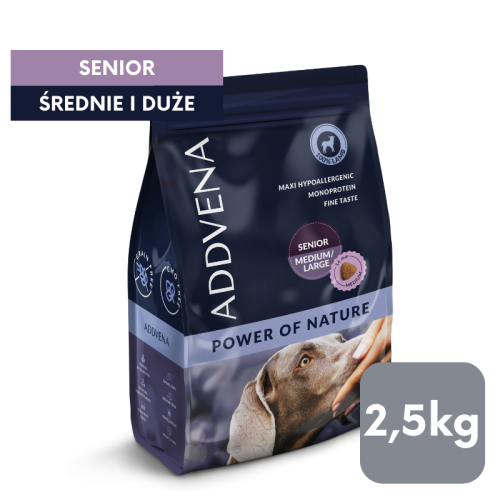 Karma sucha dla psów starszych Addvena Senior Medium/Large 2,5kg
