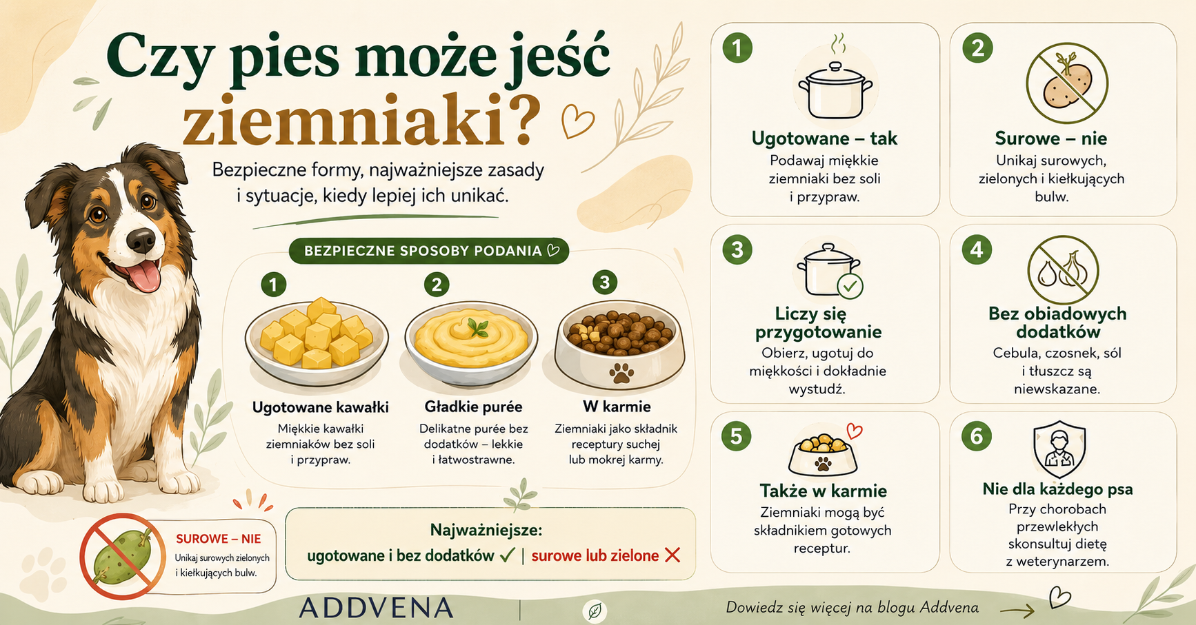 Czy pies może jeść ziemniaki – bezpieczne formy podawania ziemniaków psu