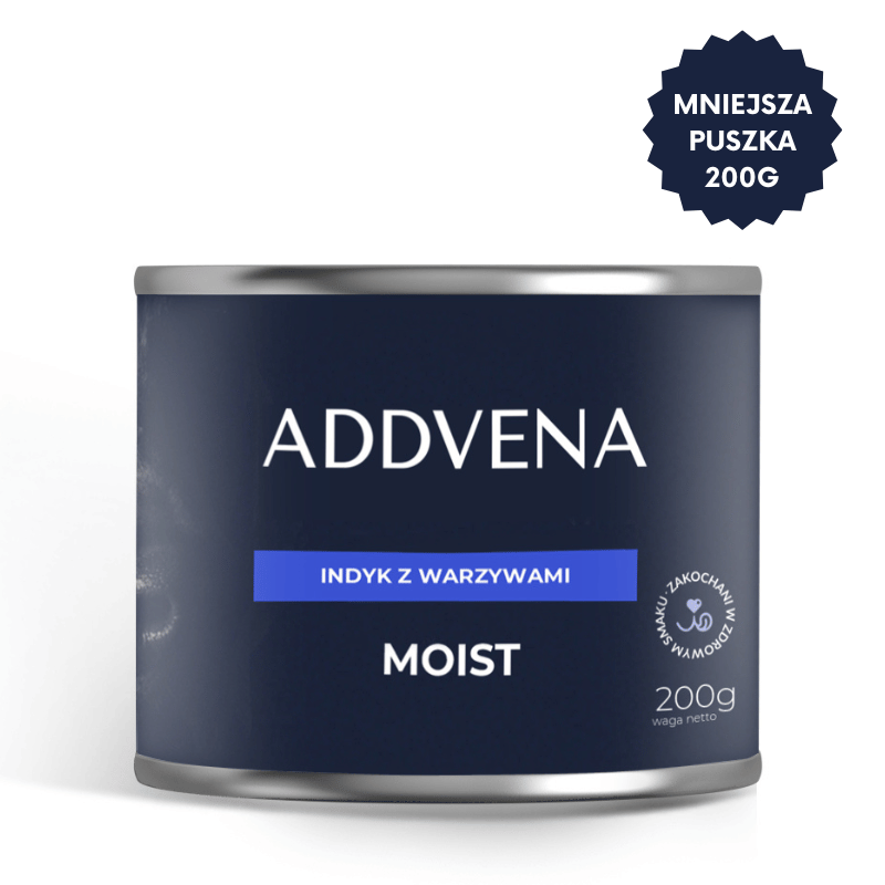 ADDVENA MOIST Indyk z warzywami 200g karma mokra dla psa